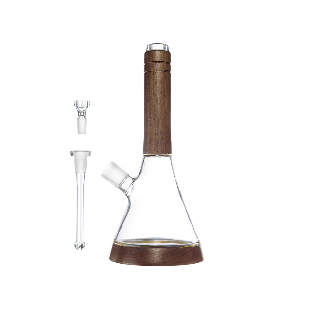 Marley Natural Glass & Walnut Water Pipe - LOW INVENTORY ALERT