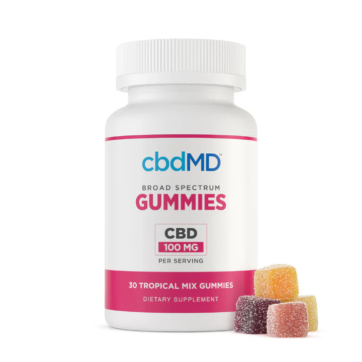 cbdMD Broad Spectrum CBD Oil Gummies - Tropical Mix