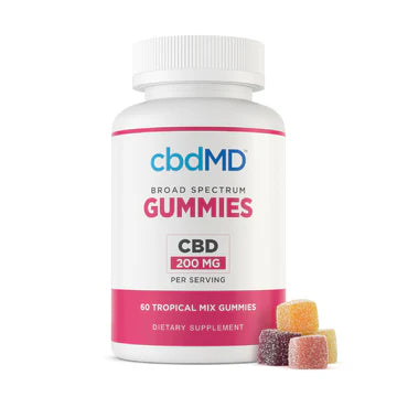 cbdMD Broad Spectrum CBD Oil Gummies - Tropical Mix