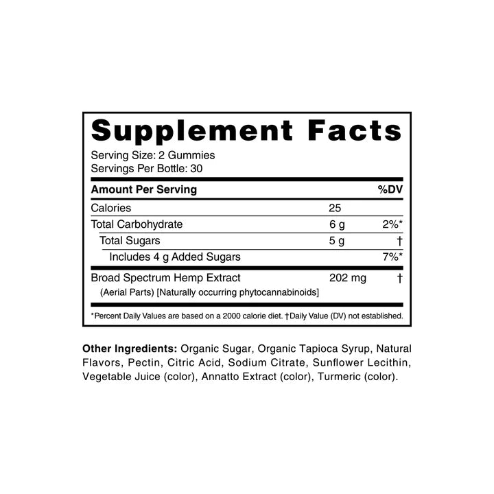 cbdMD Broad Spectrum CBD Oil Gummies - Tropical Mix