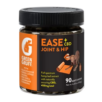 Green Gruff CBD Ease Joint & Hip Chews for Dogs - 90 & 24 Count