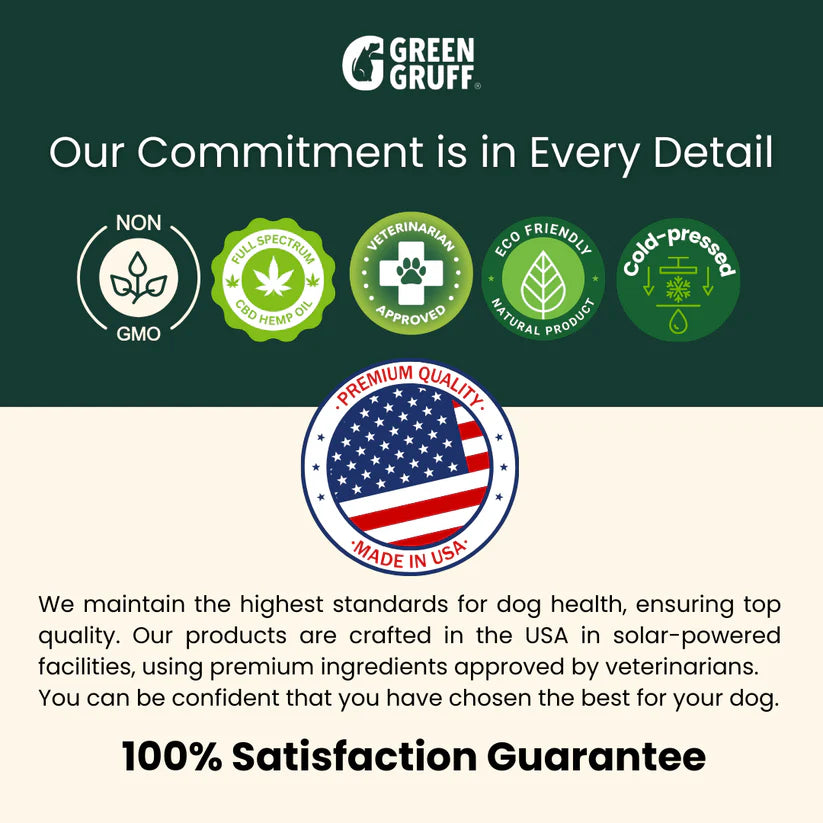 Green Gruff EASE Joint & Hip Veterinary CBD Chews for Dogs – 60ct