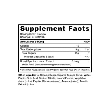 cbdMD Broad Spectrum CBD Oil Gummies - Tropical Mix