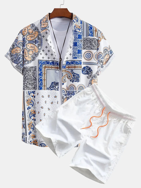 Men's Beach Shorts Set - Relaxed Mood & Fit | Hawaiian Vibes