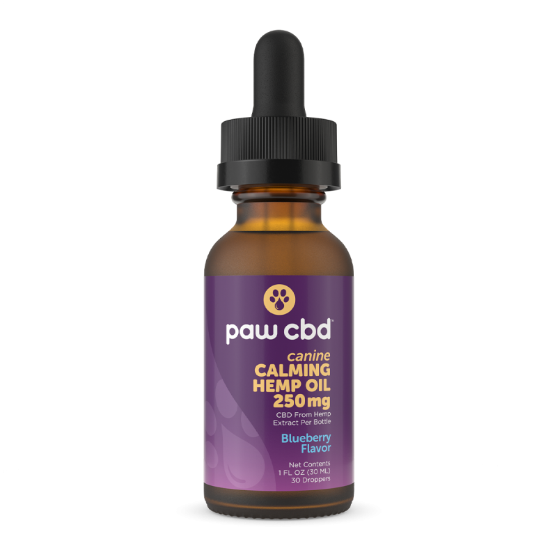 paw cbd Broad Spectrum CBD Dog Calming Oil Tincture - Blueberry | 30 ml