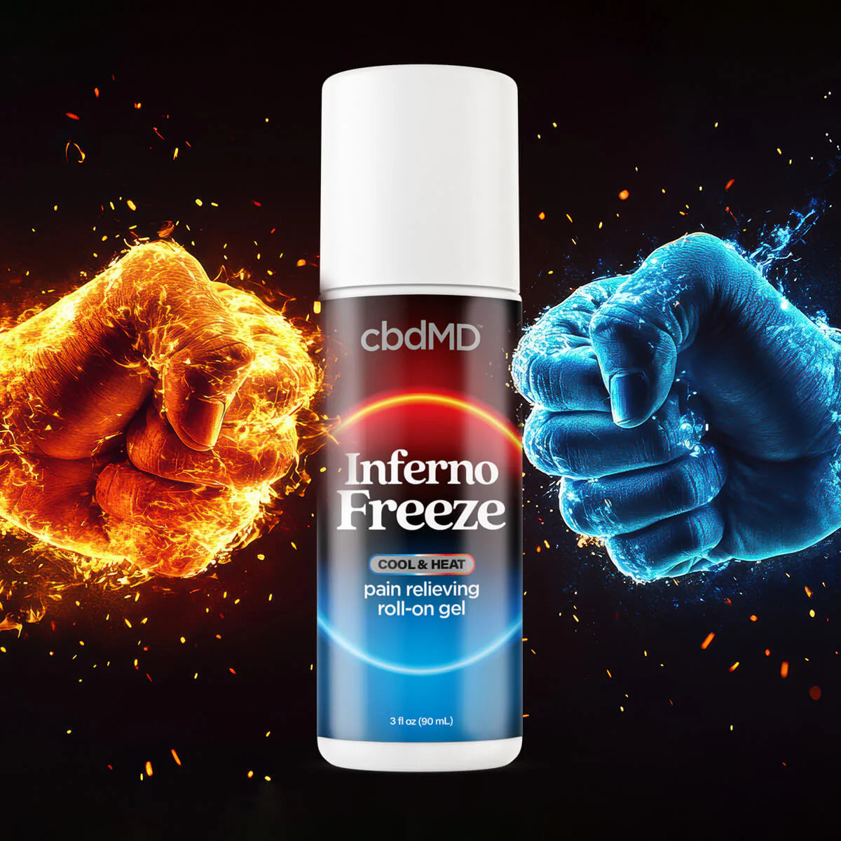cbdMD Inferno Freeze Full Spectrum Cooling Roller – Maximum Strength (3000mg)