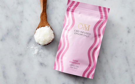 Rose Geranium CBD 100 mg Epsom Salt