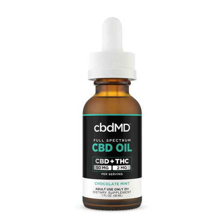 cbdMD Full Spectrum CBD Oil Tincture - Chocolate Mint | 30 ml