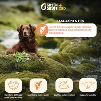 Green Gruff CBD Ease Joint & Hip Chews for Dogs - 90 & 24 Count