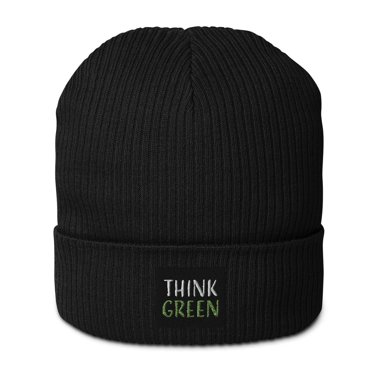 Think Green Organic Cotton Ribbed Beanie