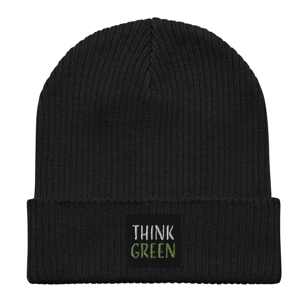 Think Green Organic Cotton Ribbed Beanie