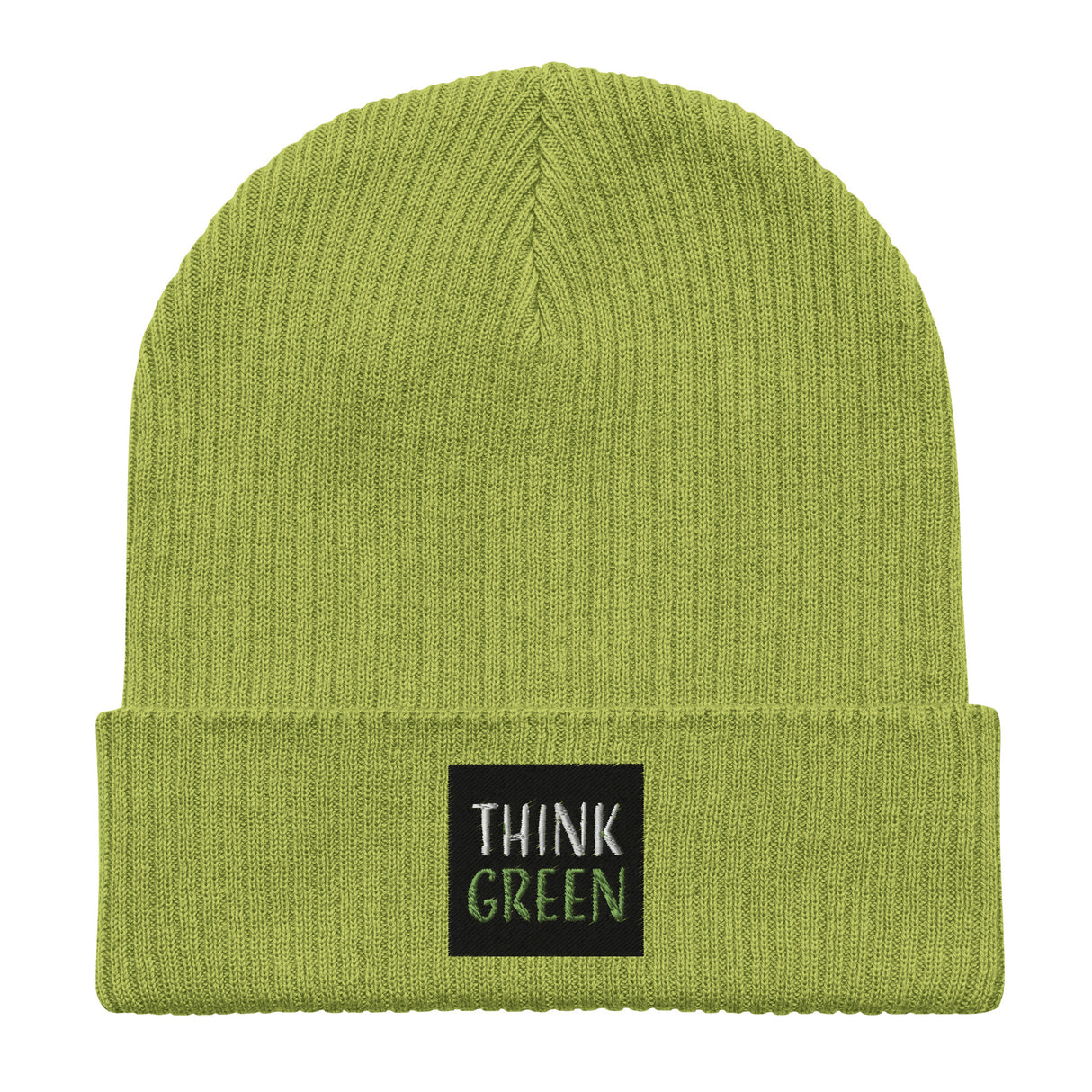 Think Green Organic Cotton Ribbed Beanie