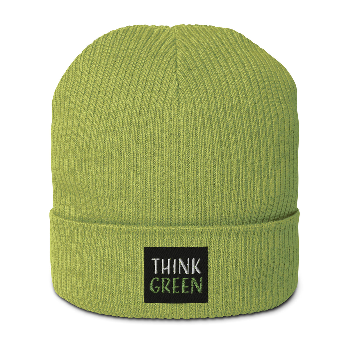 Think Green Organic Cotton Ribbed Beanie