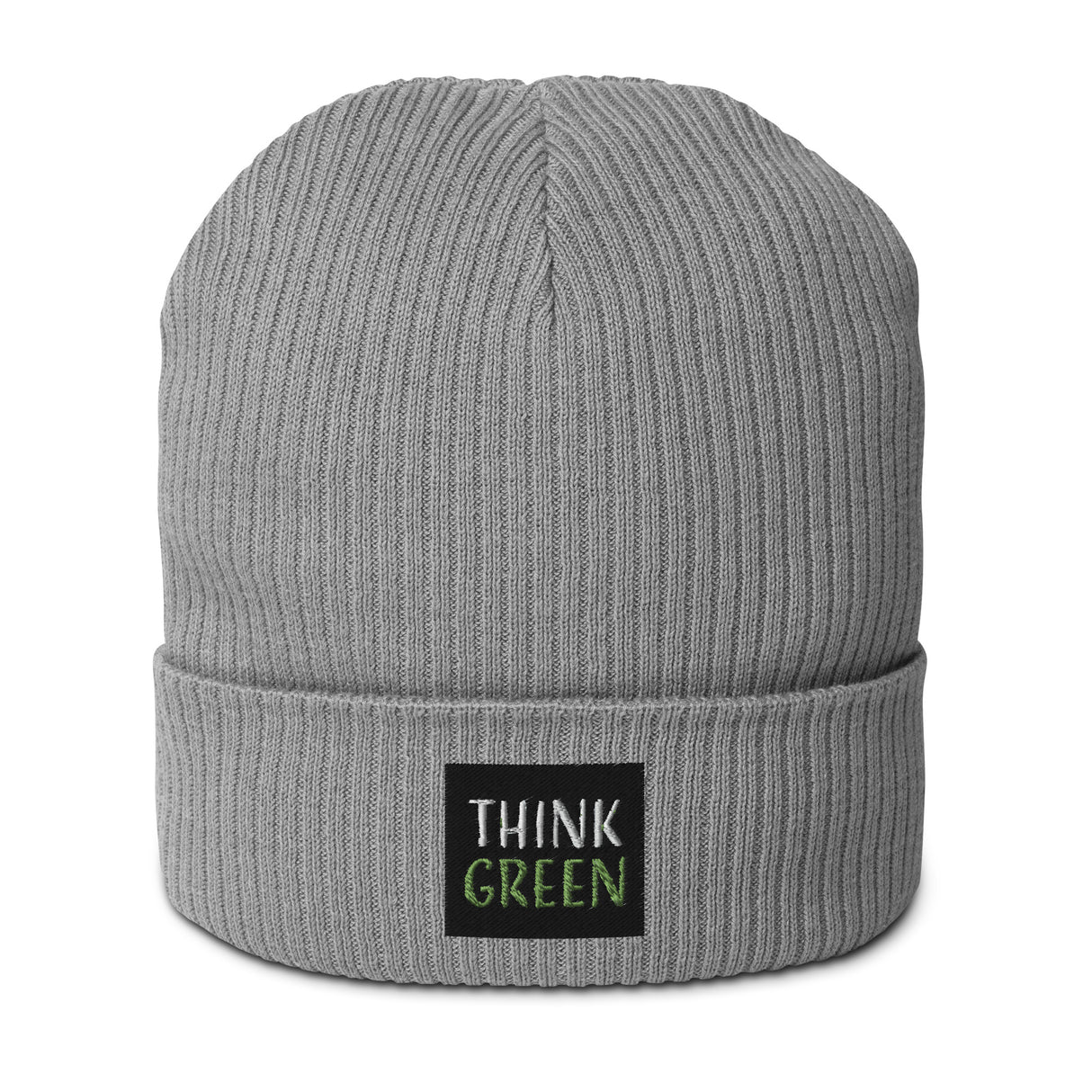 Think Green Organic Cotton Ribbed Beanie