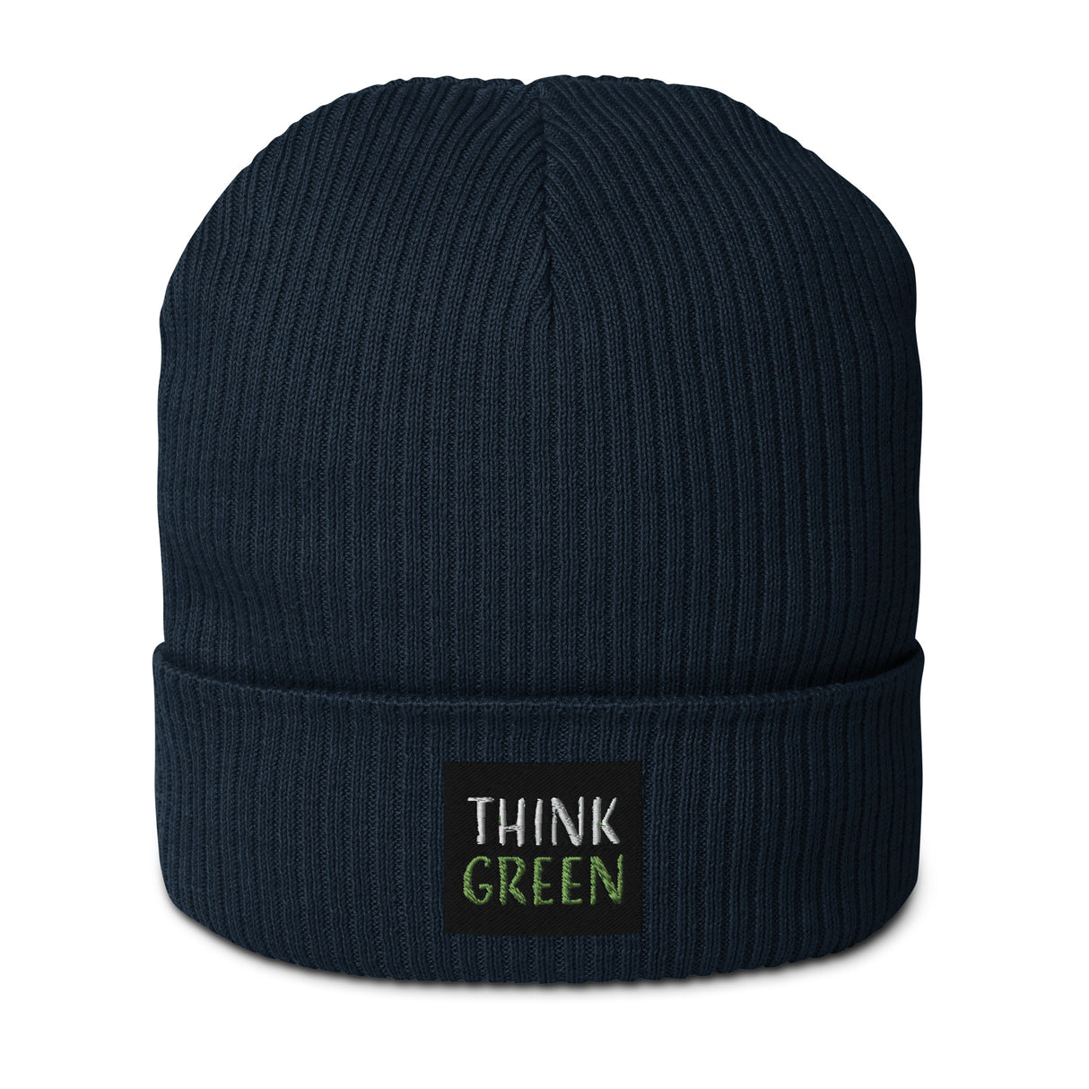Think Green Organic Cotton Ribbed Beanie