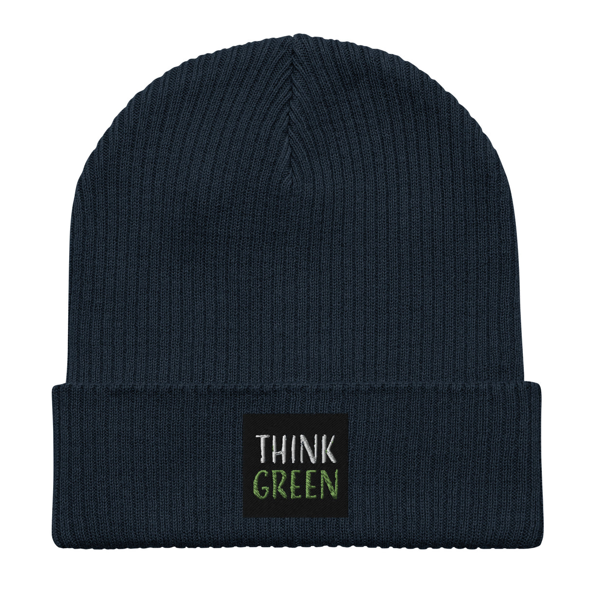 Think Green Organic Cotton Ribbed Beanie
