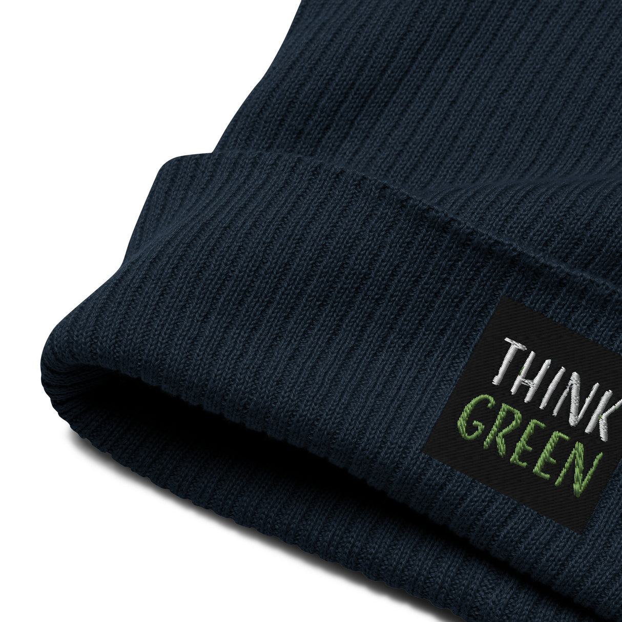 Think Green Organic Cotton Ribbed Beanie