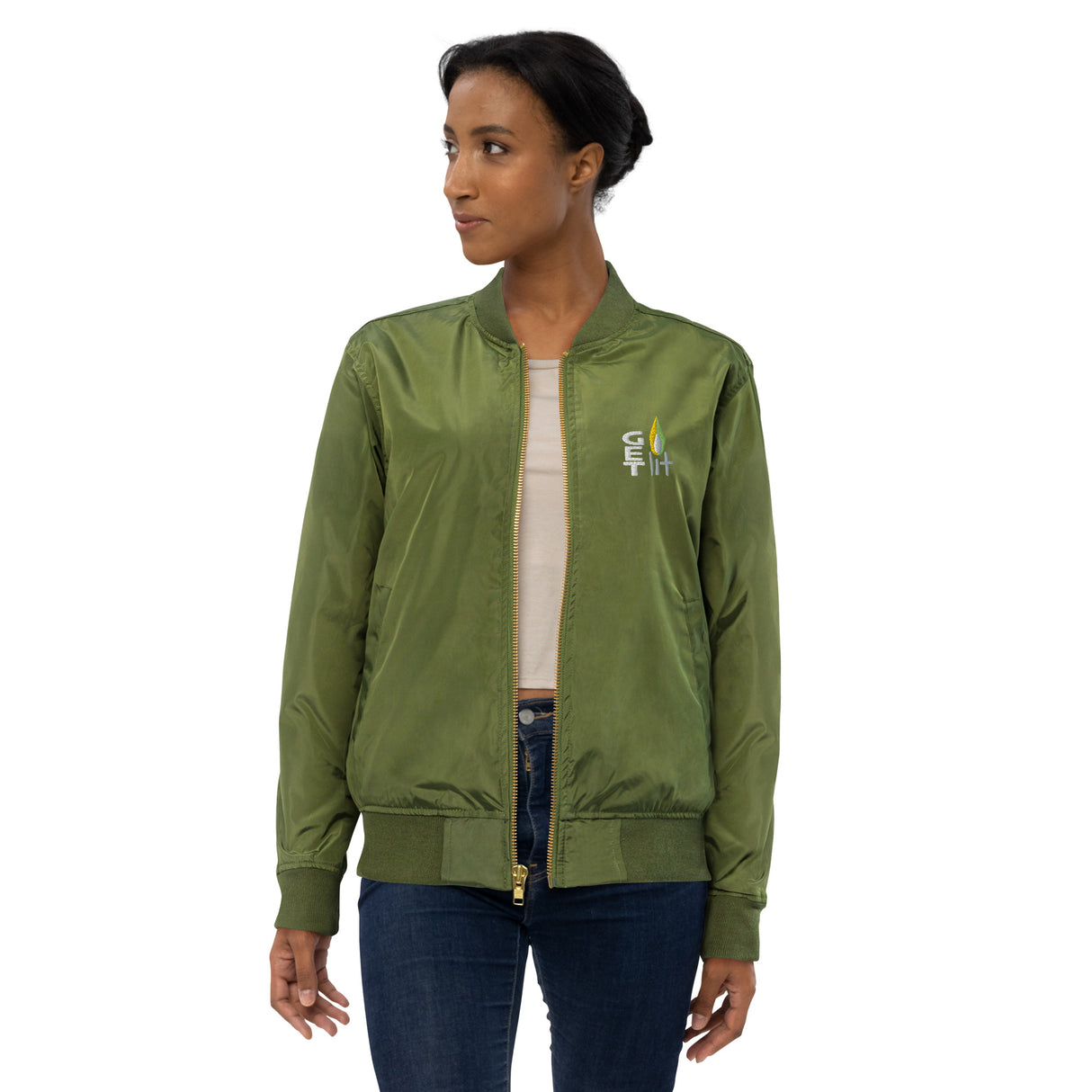 Get Lit Eco-Friendly Unisex Bomber Jacket