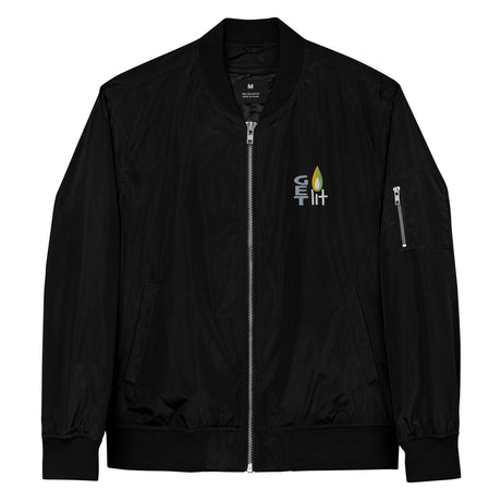Get Lit Eco-Friendly Unisex Bomber Jacket