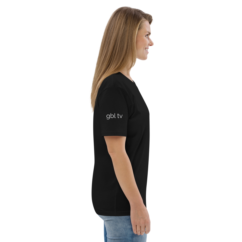 Organic Short-Sleeve T-Shirt - (Unisex ) with GBL TV Bee Logo