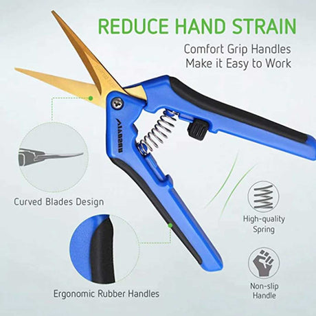 High-quality gardening tools from the Garden Bundle, including a trowel, rake, and gloves for efficient planting and care