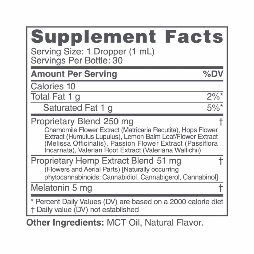 cbdMD Broad Spectrum CBD PM Oil Tincture - 30mL