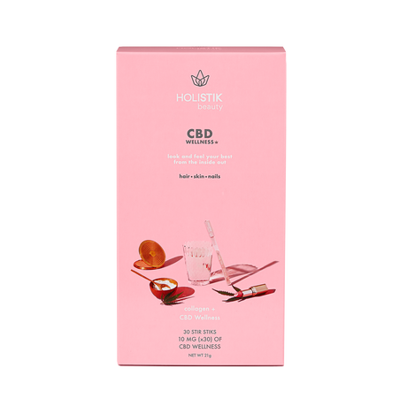 HOLISTIK CBD Drink Mix Beauty ā all-natural CBD drink mix stick designed for glowing skin and wellness