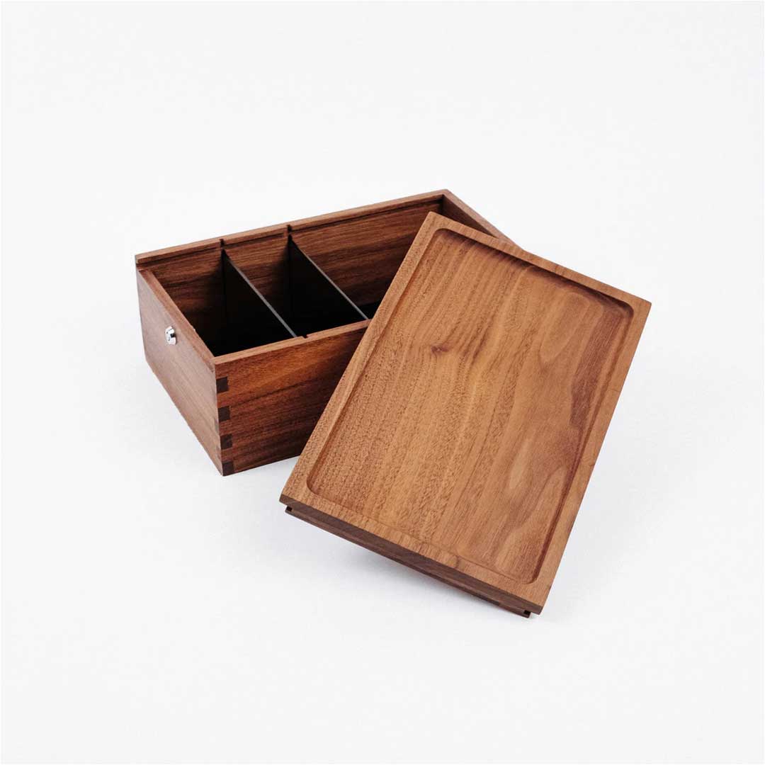 Marley Natural Wooden Stash Box - Premium Lock Box Storage Case