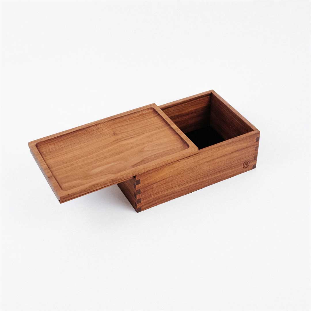 Marley Natural Wooden Lock Box Storage Case - Large Stash Box