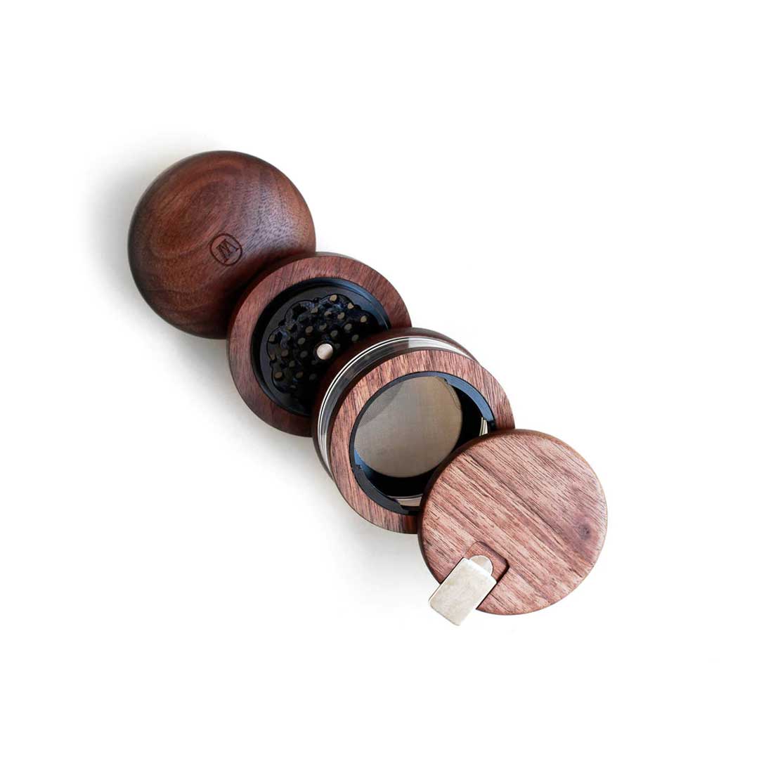 Marley Natural Wooden Herb Grinder – 4 Piece Grinder