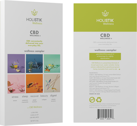 HOLISTIK Wellness CBD Drink Mix - Wellness Sampler Pack