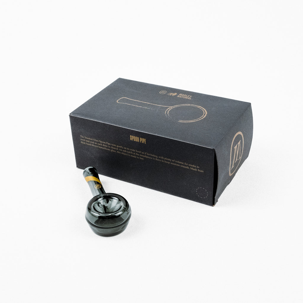 Marley Natural Smoked Glass Spoon Pipe