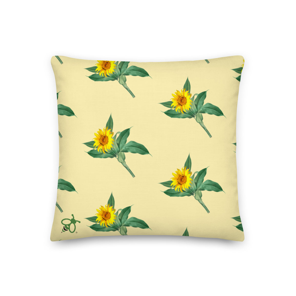 Premium Decorative and Accent Throw Pillow - Sunflower Design in Three Sizes