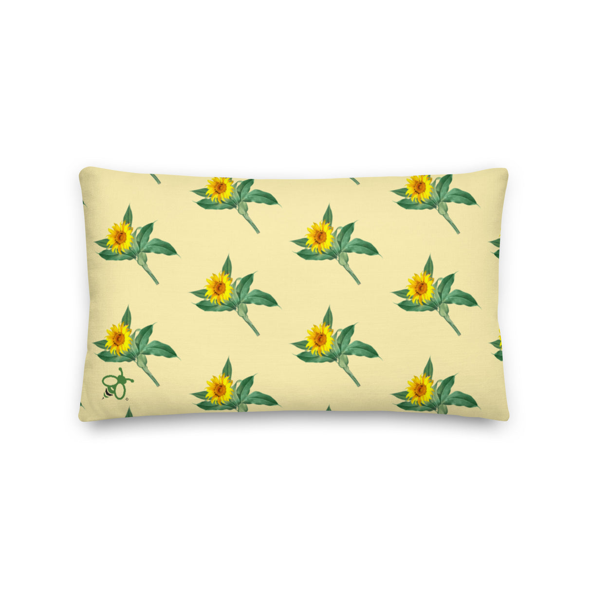Premium Decorative and Accent Throw Pillow - Sunflower Design in Three Sizes