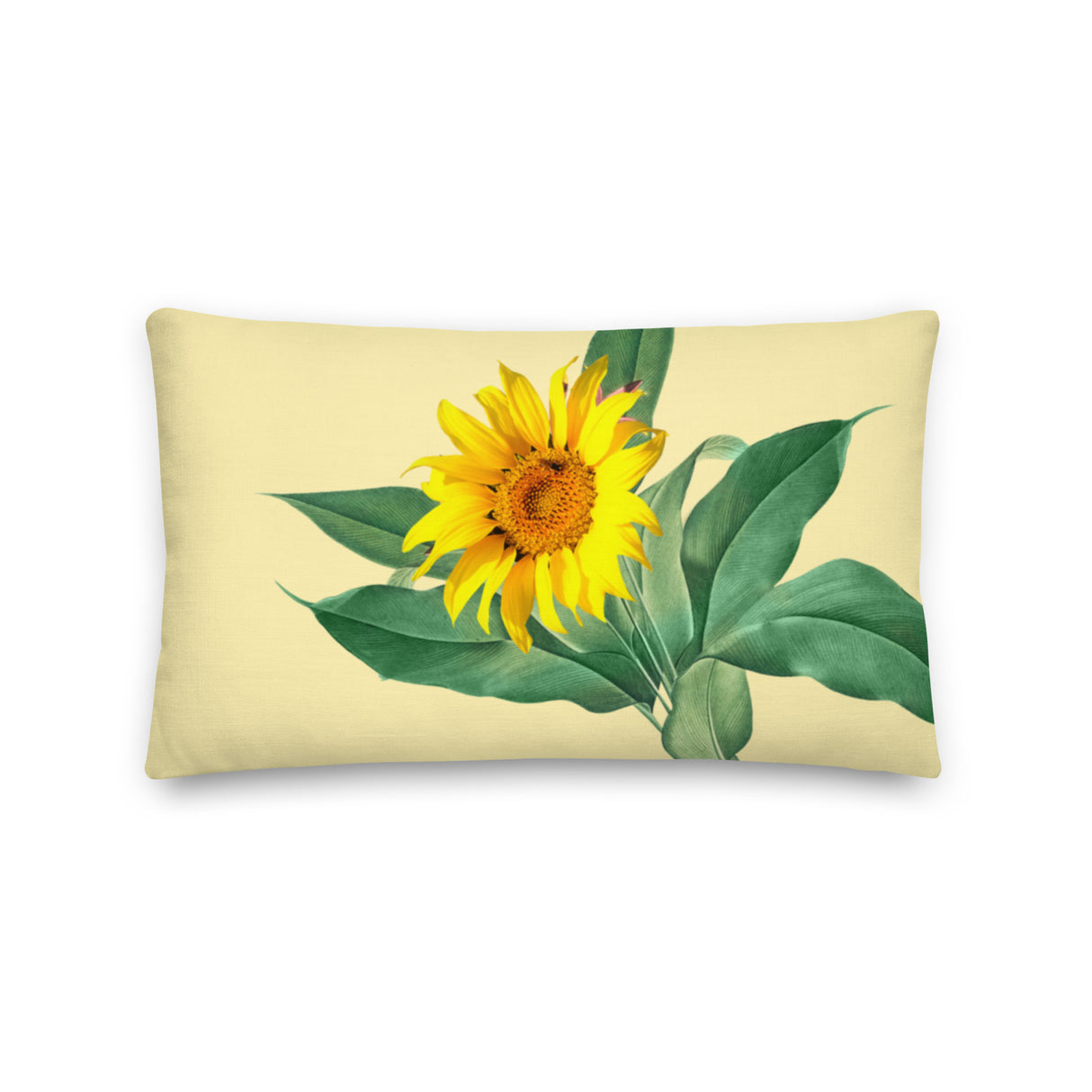 Premium Decorative and Accent Throw Pillow - Sunflower Design in Three Sizes