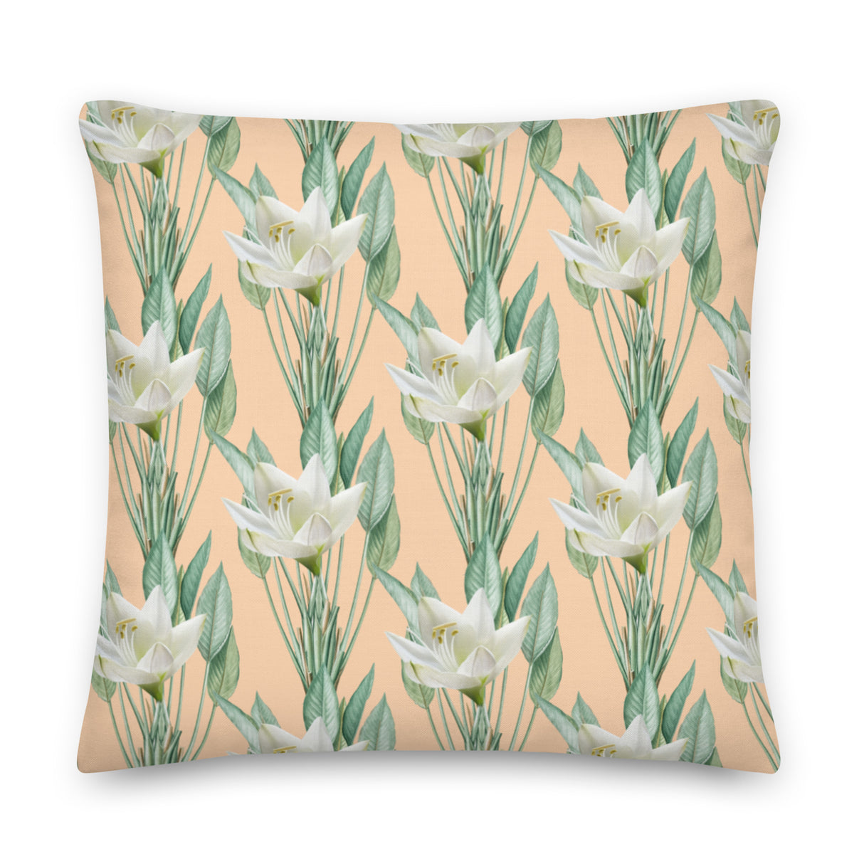 Premium Decorative and Accent Throw Pillow - Blossoming Design in Three Sizes