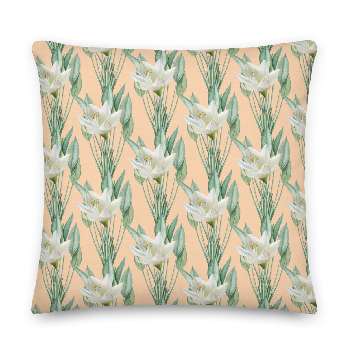 Premium Decorative and Accent Throw Pillow - Blossoming Design in Three Sizes