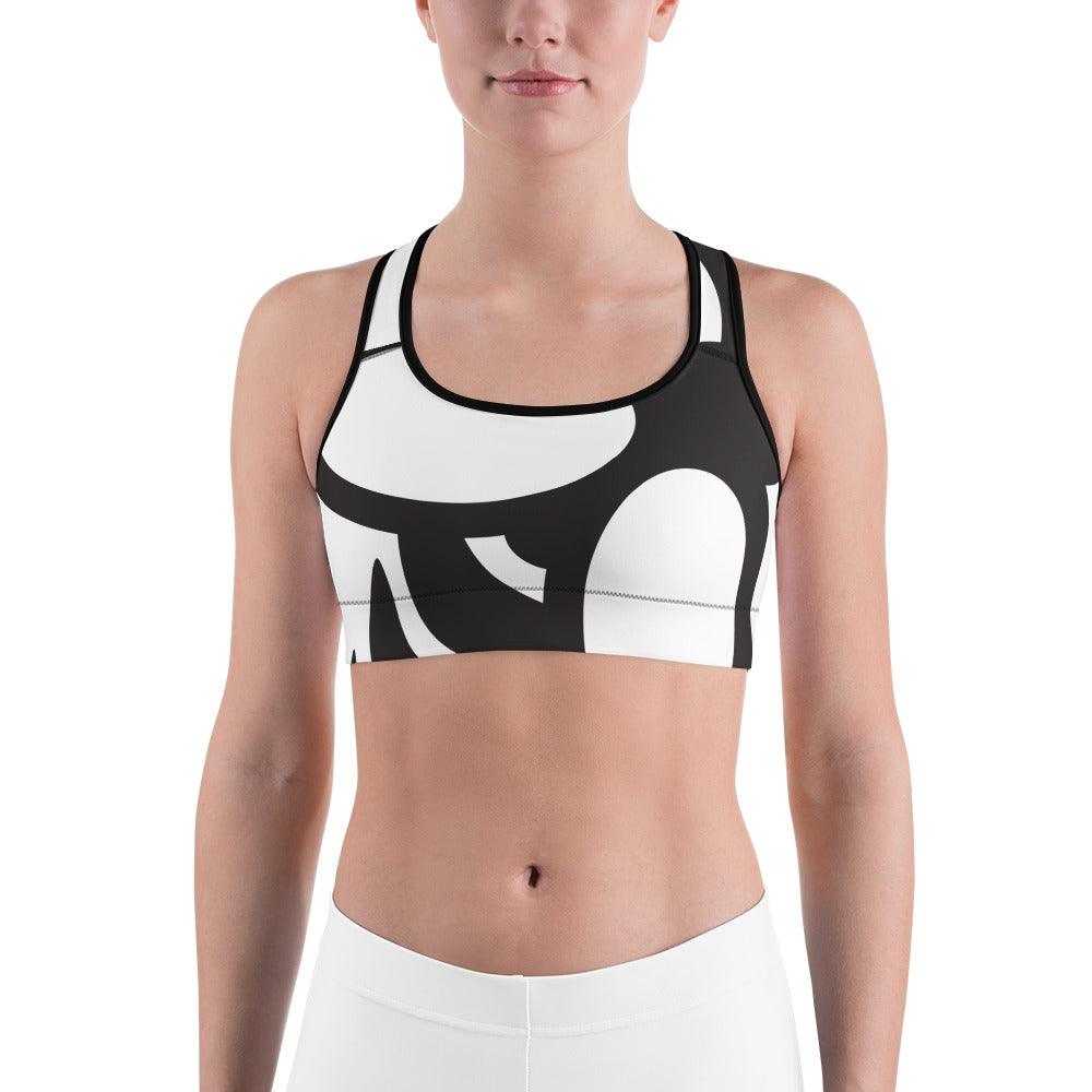 Sports Bra Classic Bee White and Green | Green Bee Life.