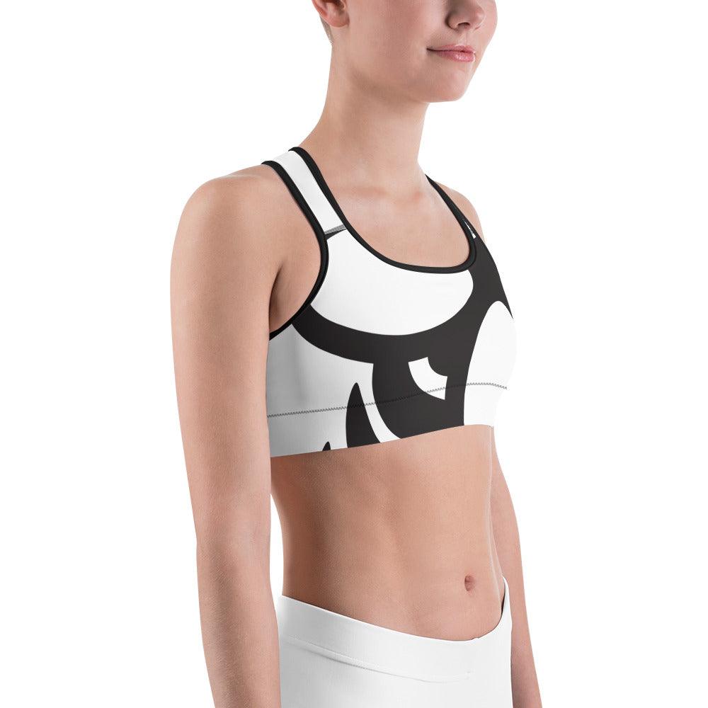 Sports Bra Classic Bee White and Green | Green Bee Life.