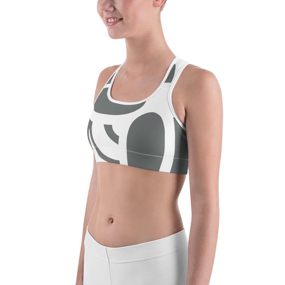 Sports Bra Classic Bee White and Green | Green Bee Life.