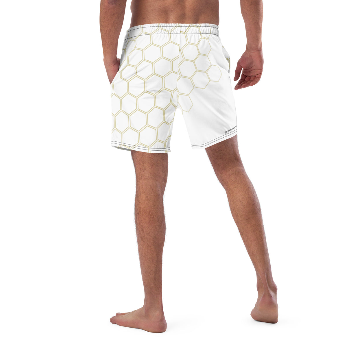 Men's UV Swimming Shorts - UPF 50+ with Hive Bee Emblem