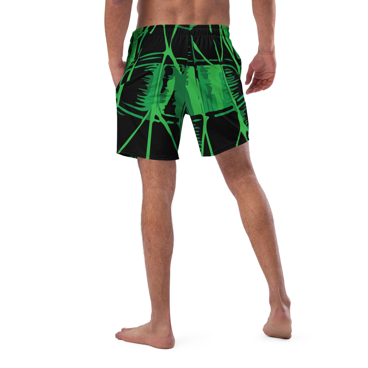 Men's Swim Trunks and Shorts - UPF 50+ with Hive Bee Print