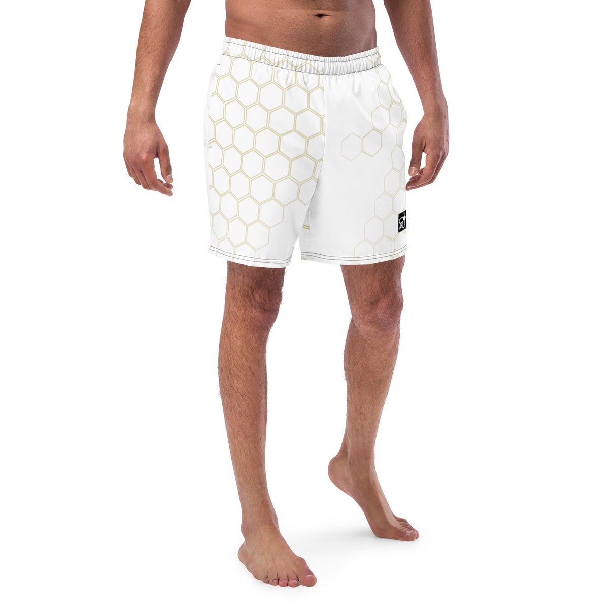 Men's UV Swimming Shorts - UPF 50+ with Hive Bee Emblem