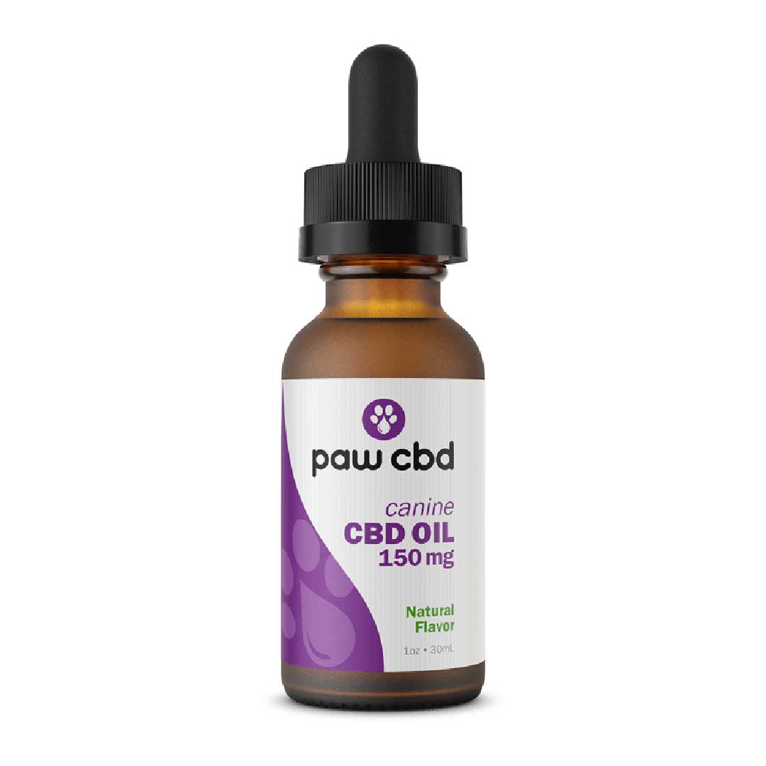 Paw CBD Oil for Dogs in Peanut Butter flavor ā premium quality CBD oil designed for canine wellness, packaged in a user-friendly dropper bottle