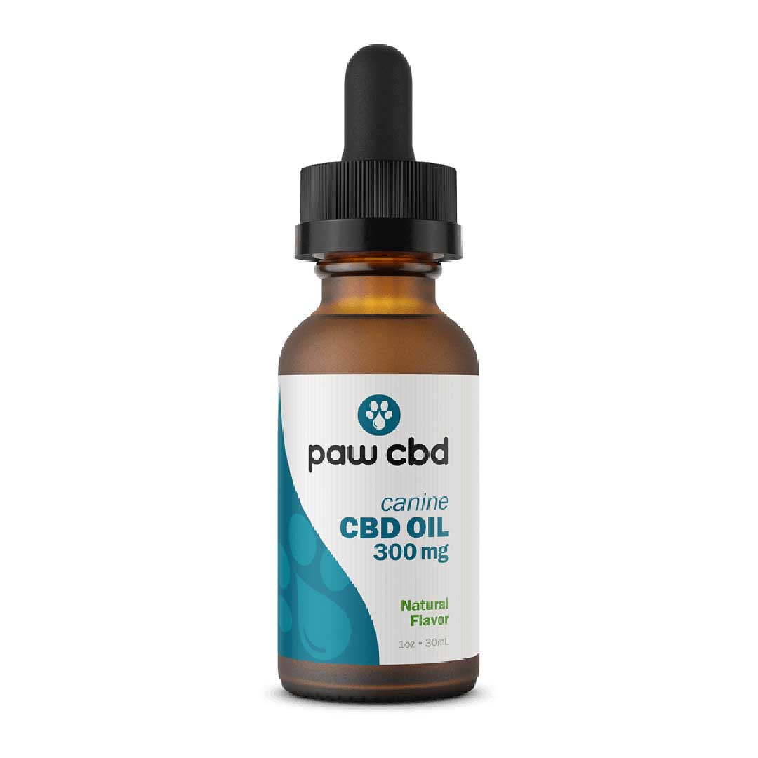 Paw CBD Oil for Dogs packaging with clear label information on ingredients and nutritional content