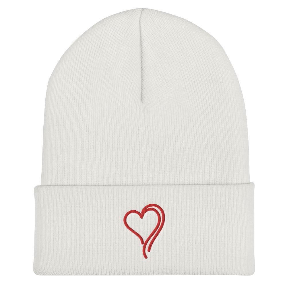 Red Heart Easy Cuffed Black Beanie or White Beanie | Green Bee Life.