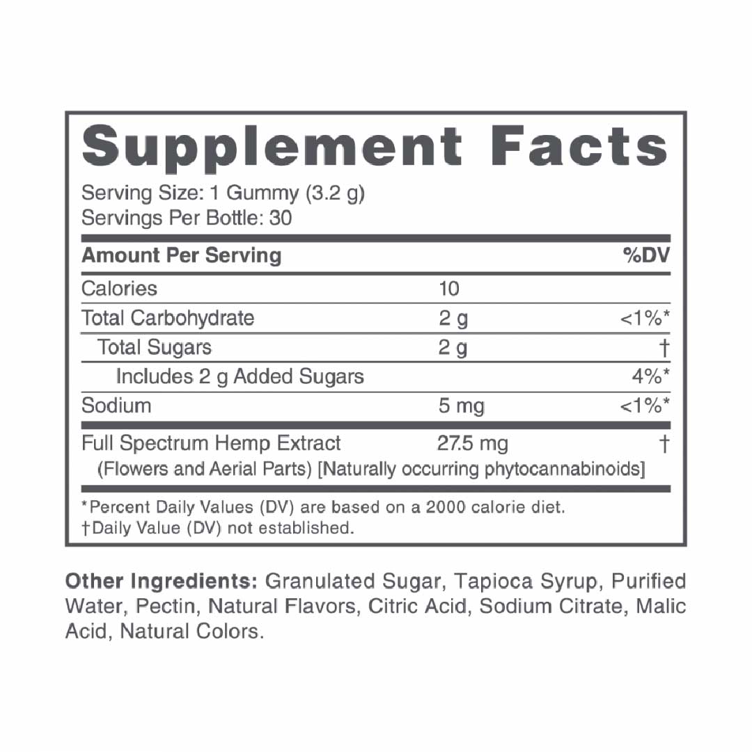 cbdMD Full Spectrum CBD Gummies - Tropical Fruit Twist