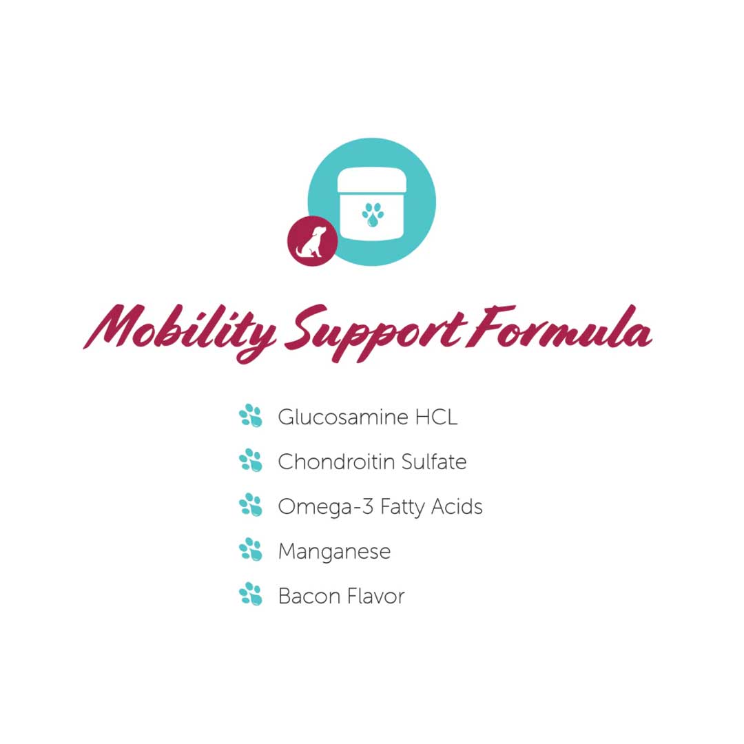 paw cbd Broad Spectrum CBD Dog Treats ā Hip + Joint Soft Chews ā Bacon | 30 Count