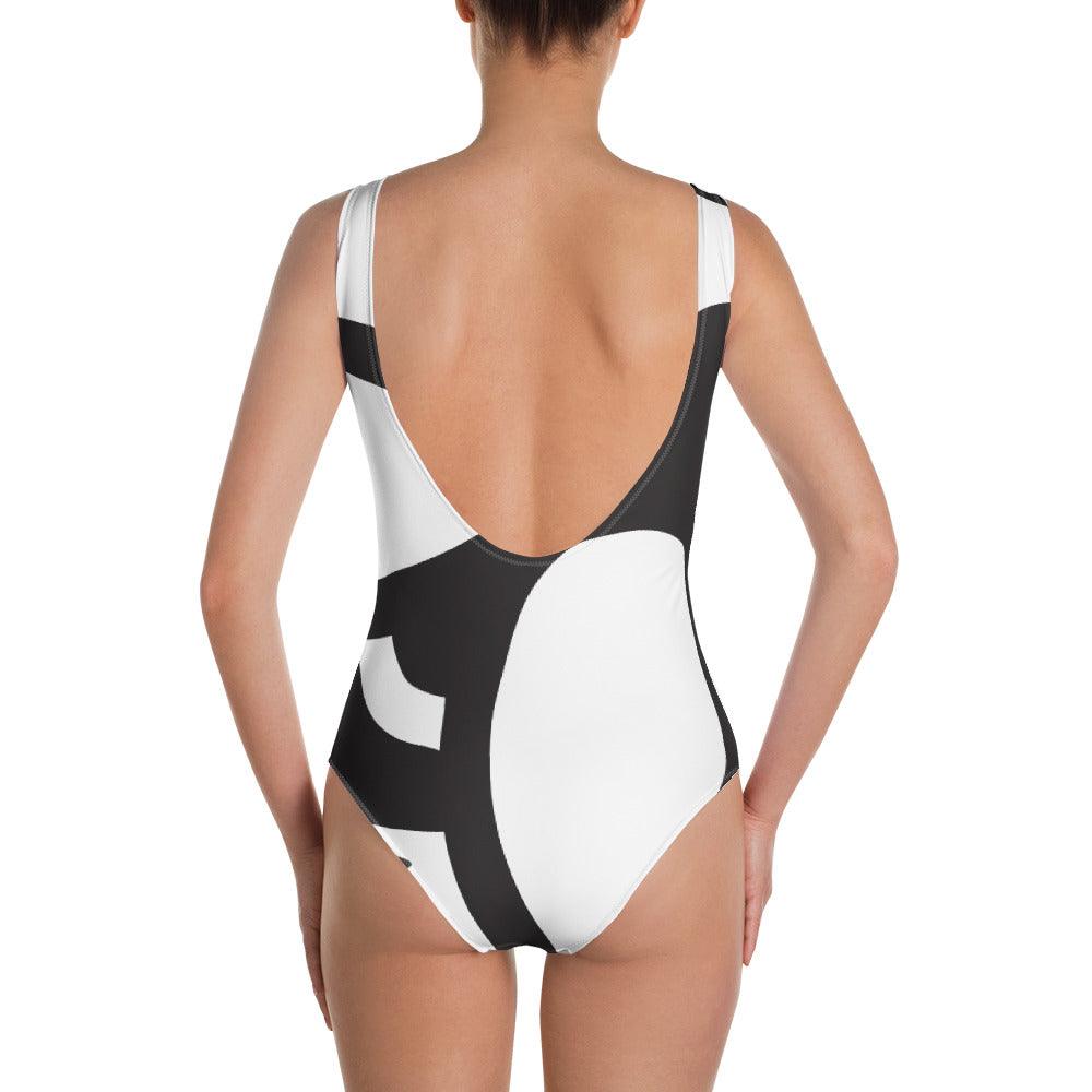Classic Bee  All Over Print One Piece Swimsuit | Green Bee Life.