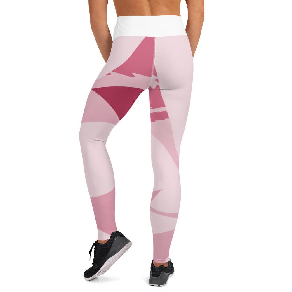 Pink Floral Yoga Leggings | Green Bee Life.